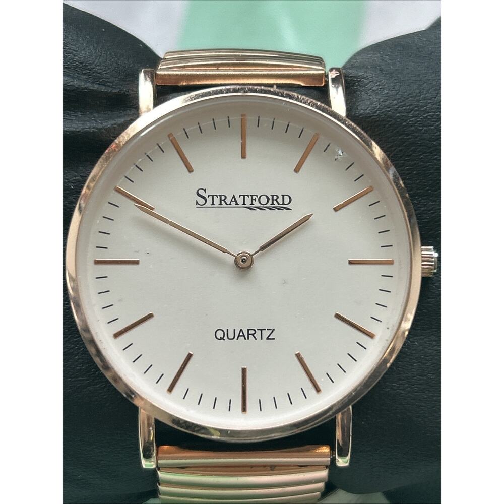 Stratford Rose Gold Tone Men’s Quartz Watch